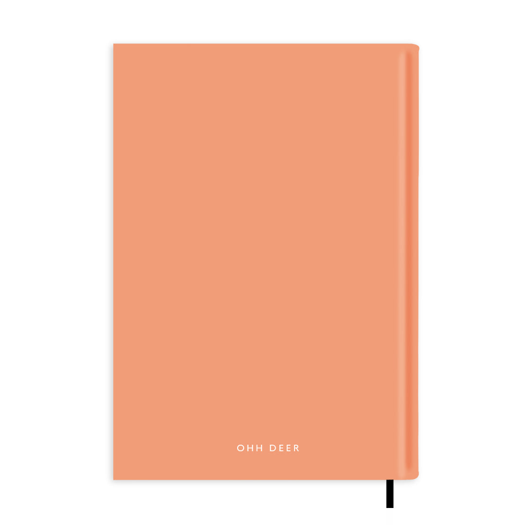 Dusty Coral Personalised Notebook A5