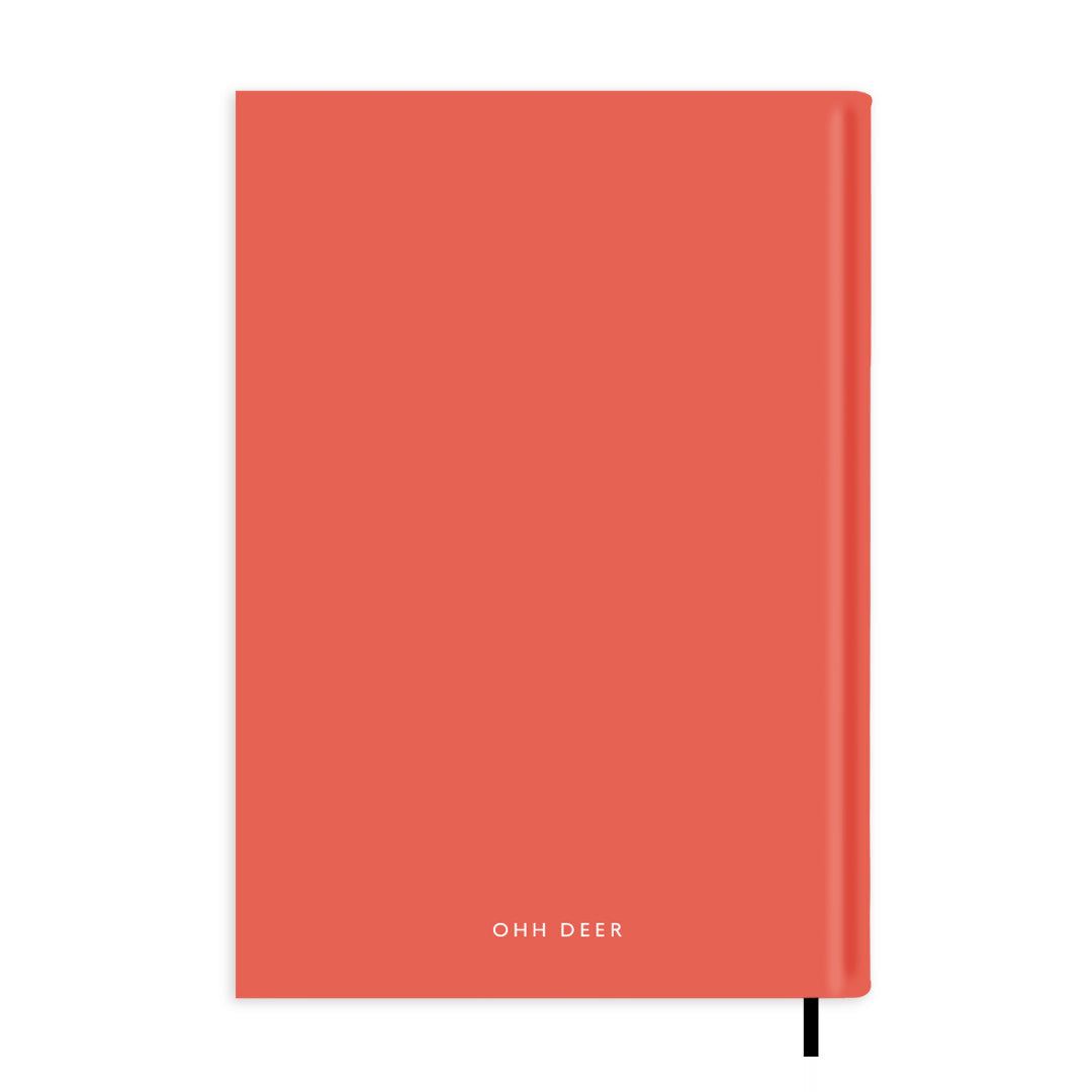 Dusty Red Personalised Notebook A5