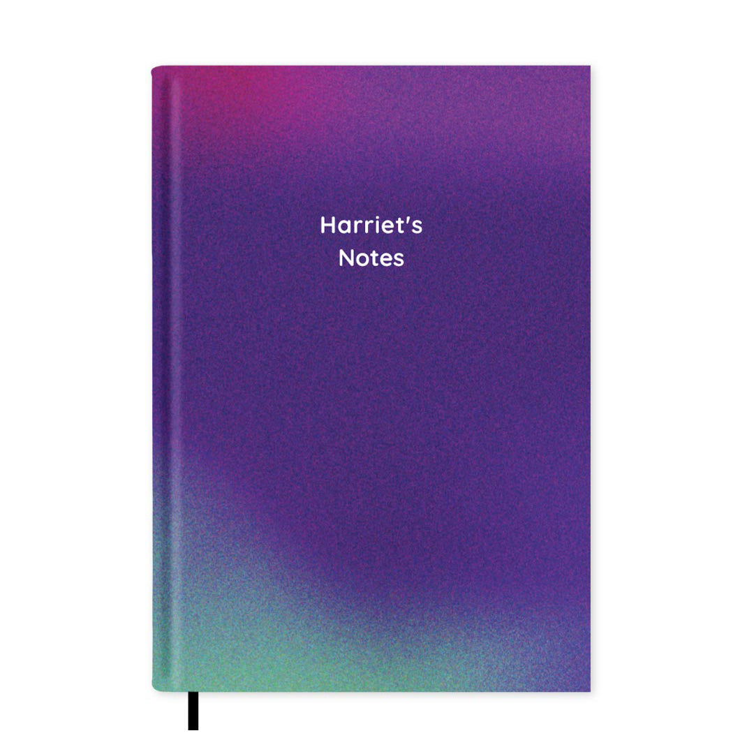 Purple Ombré Personalised Notebook A5