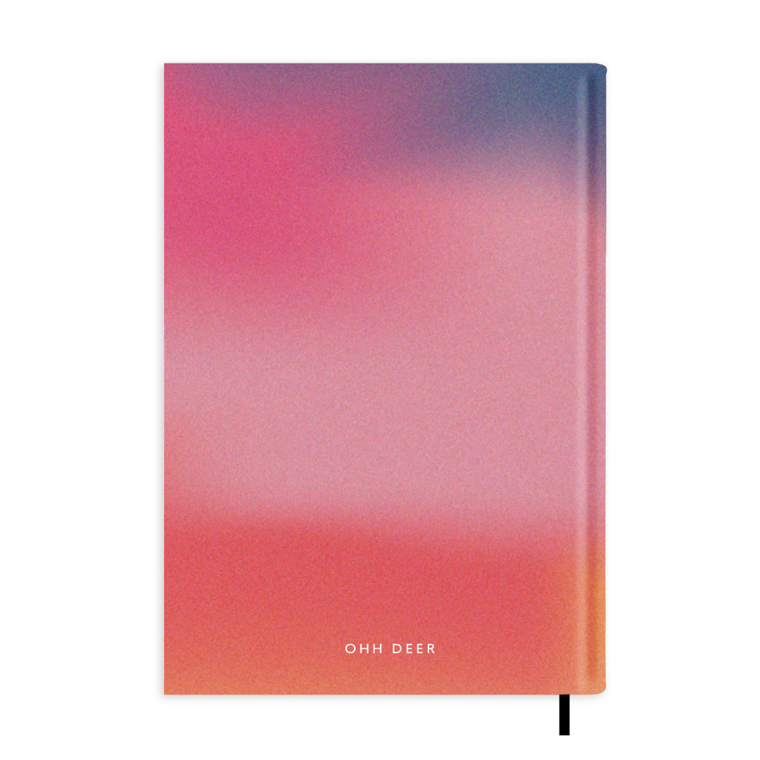 Pink Ombré Personalised Notebook A5