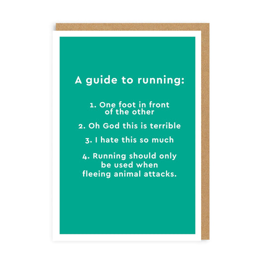 Personalised Guide To Running Greeting Card