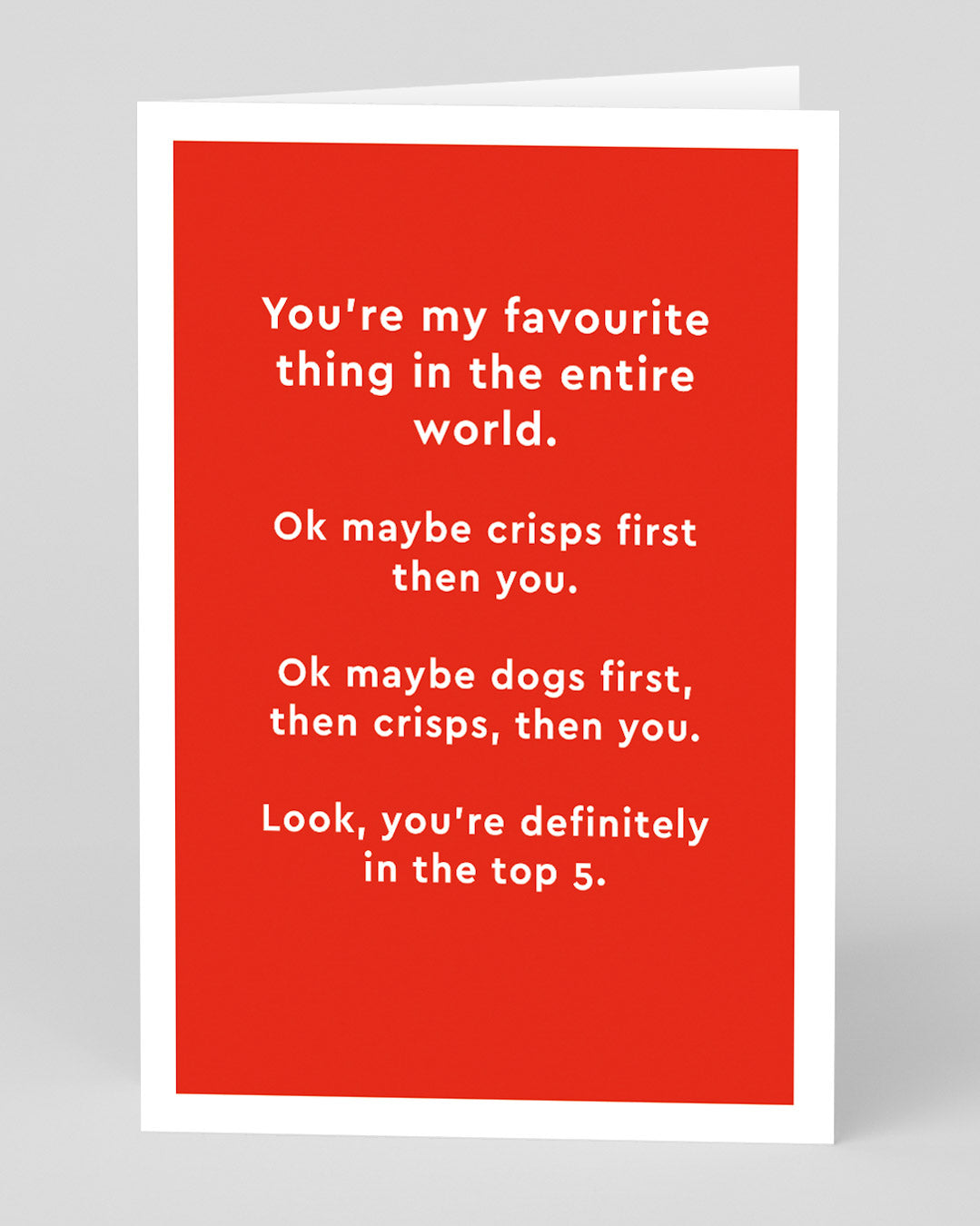 Personalised You're My Favourite Thing Greeting Card