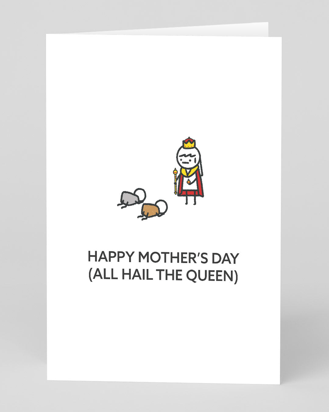 Personalised All Hail the Queen Mother's Day Card