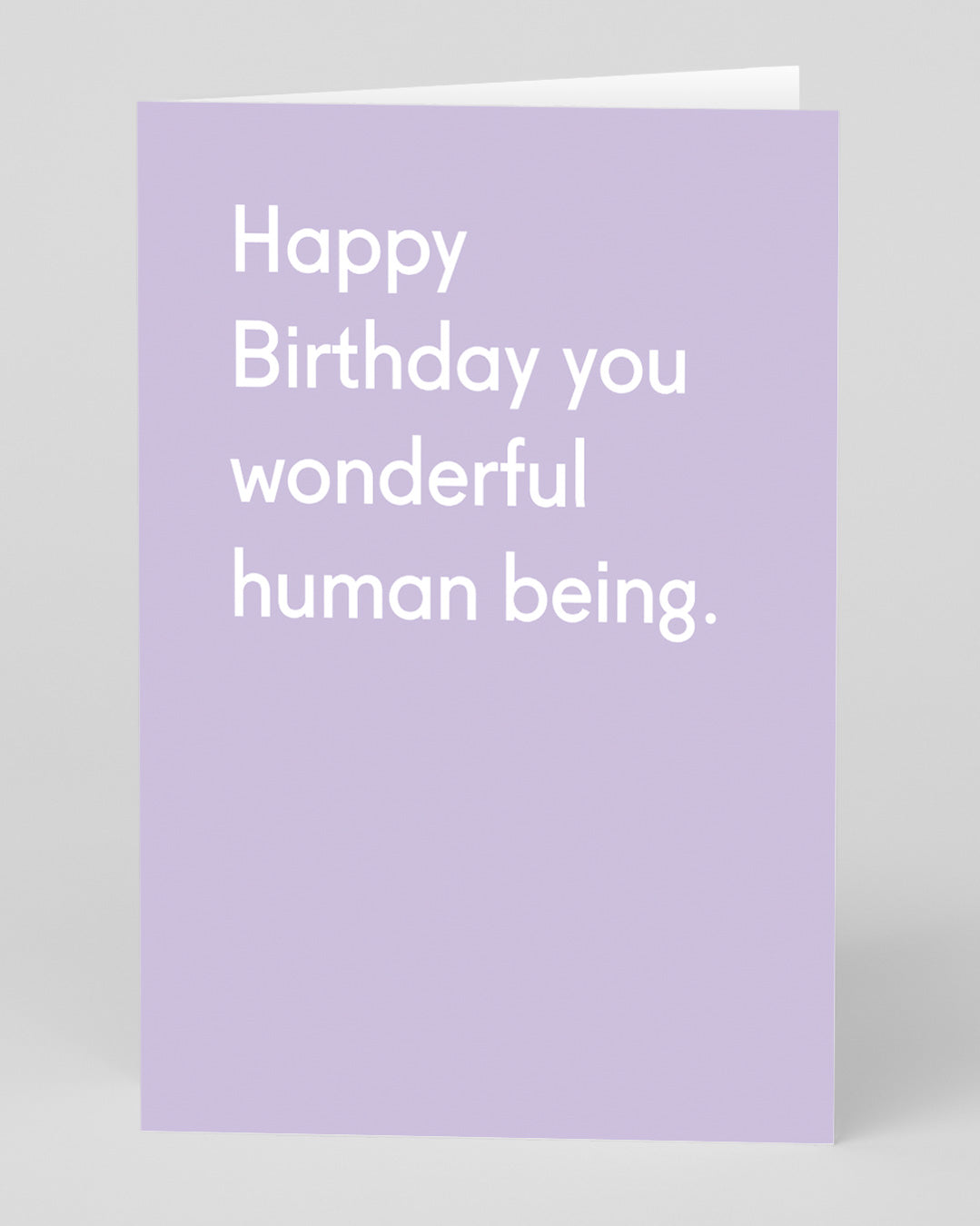 Personalised Wonderful Human Being Birthday Card