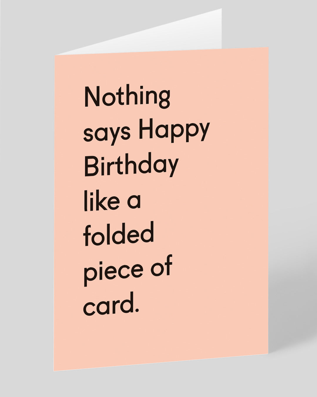 Personalised Folded Piece of Card Birthday Card