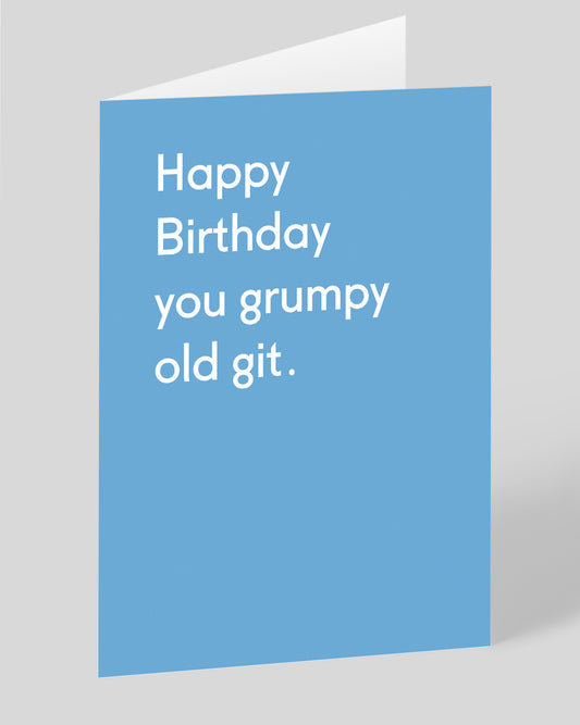 Personalised Grumpy Old Git Birthday Card