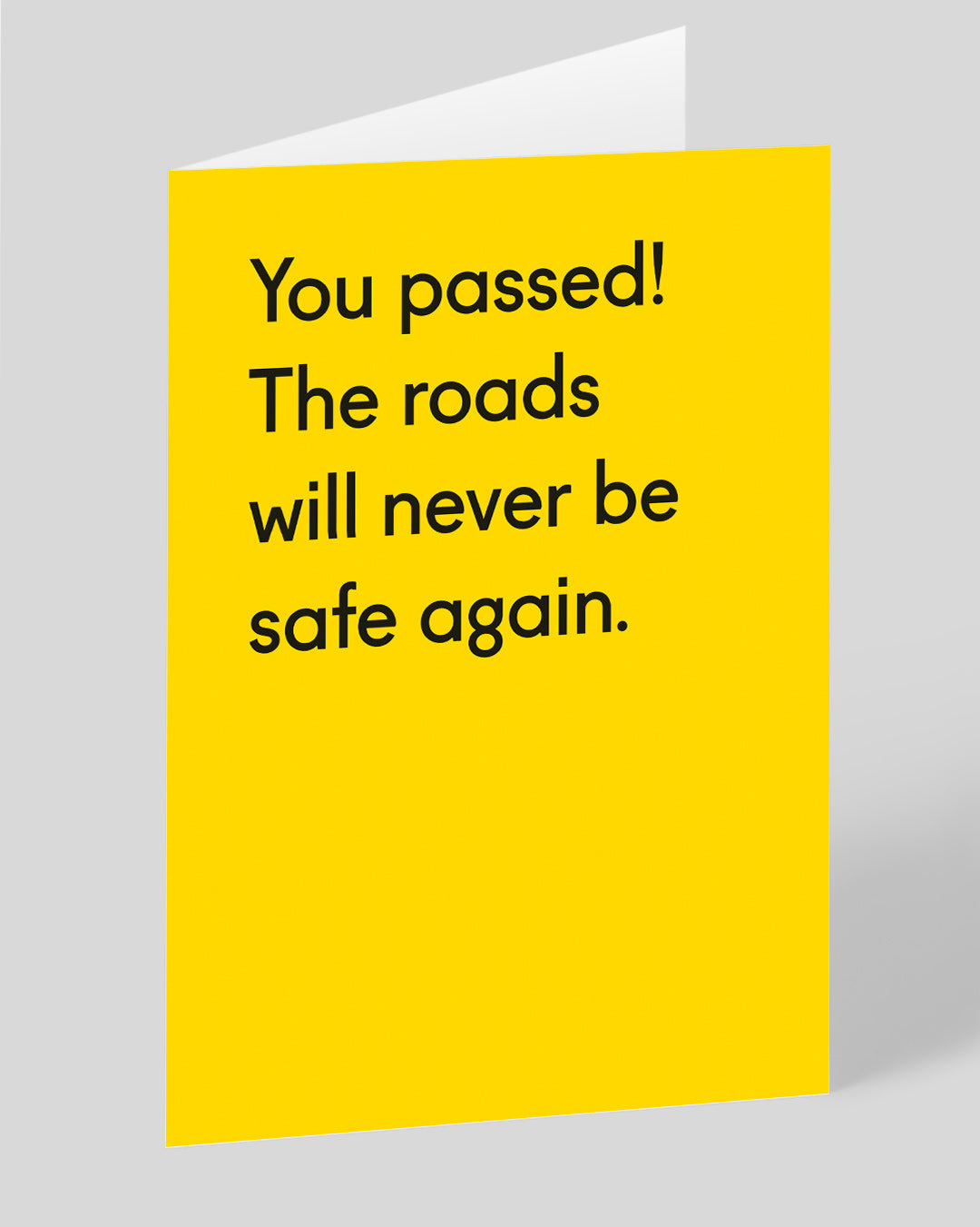 Personalised The Roads Will Never Be Safe Again Congratulations Card