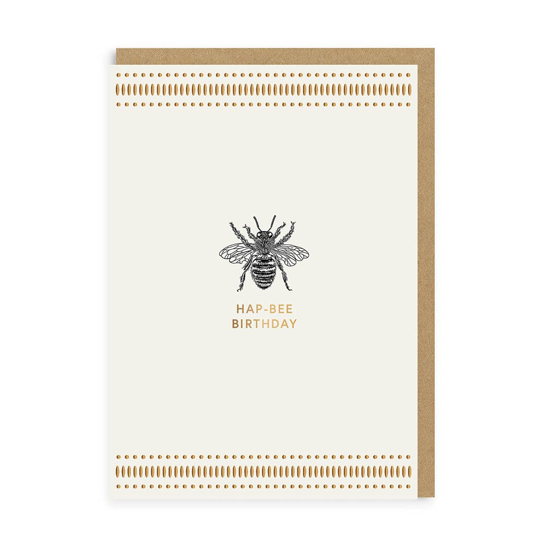 Hap-Bee Birthday Greeting Card