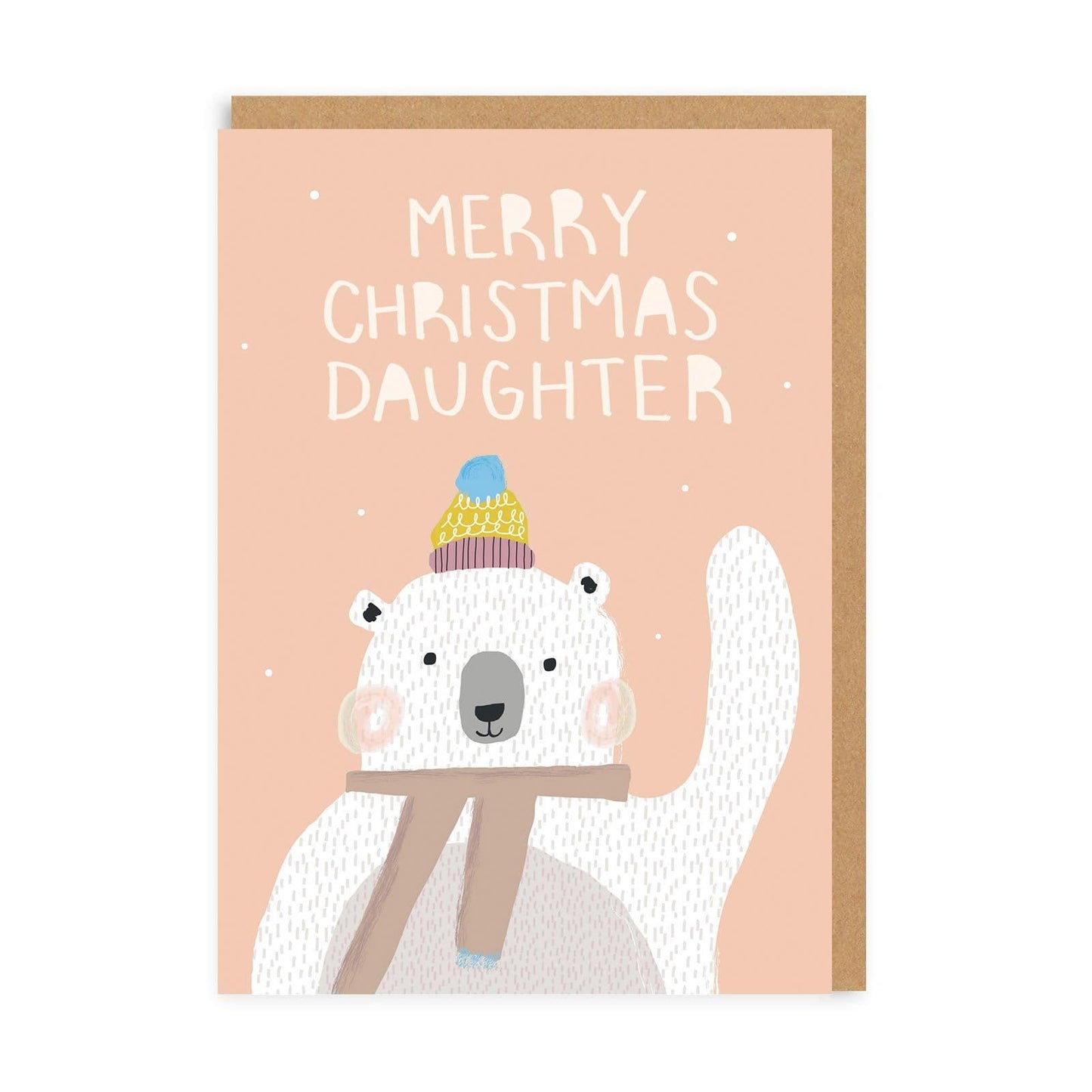 Daughter Polar Bear Christmas Card