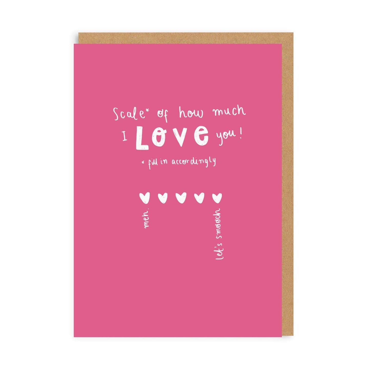 Scale Of How Much I Love You Greeting Card