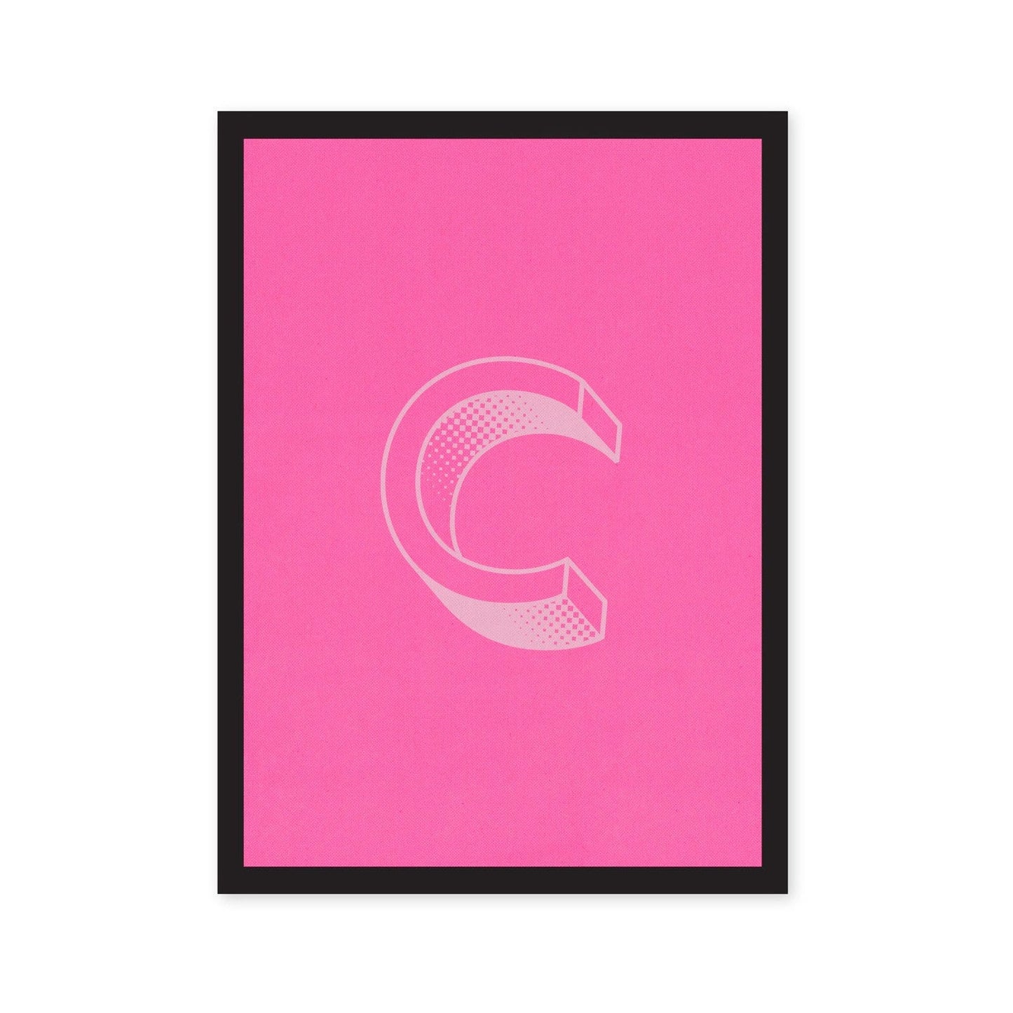 Pink C art print