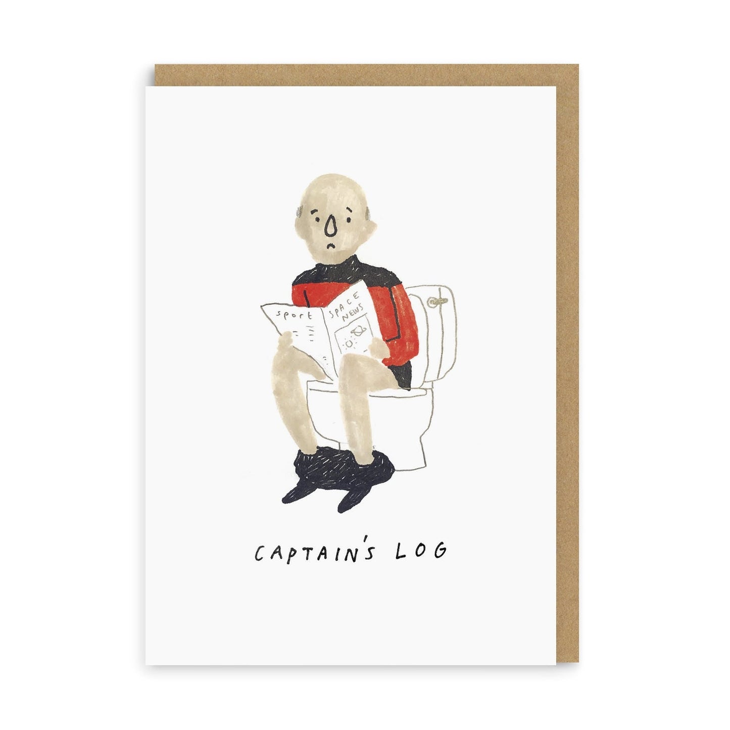 Personalised Captains Log Greeting Card