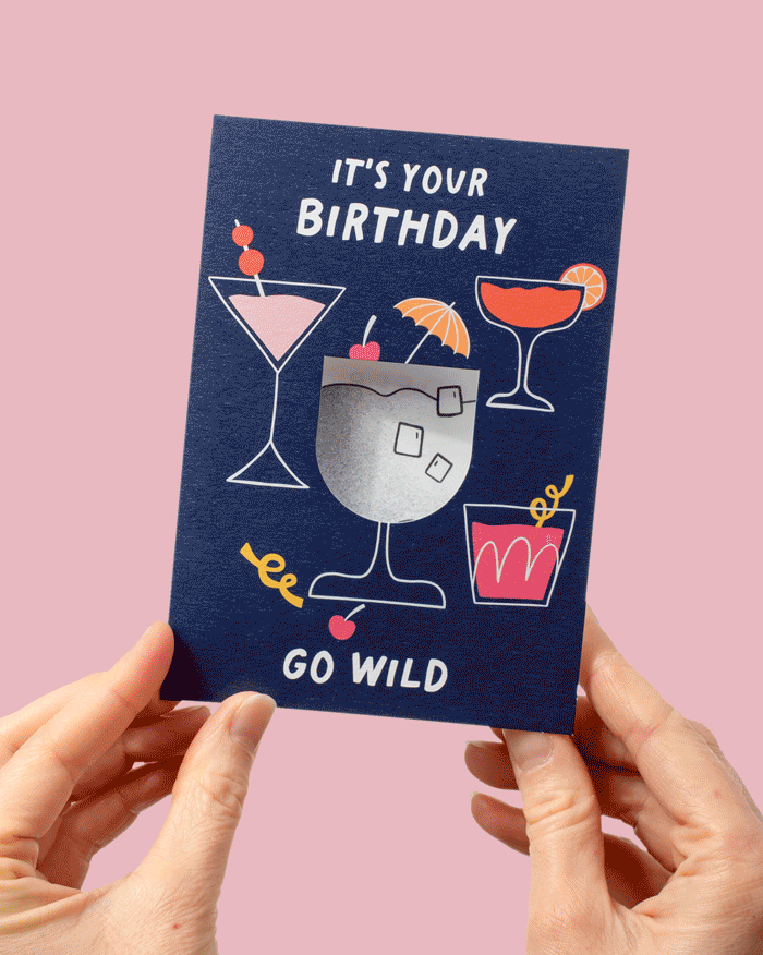 It's Your Birthday Cocktail Card