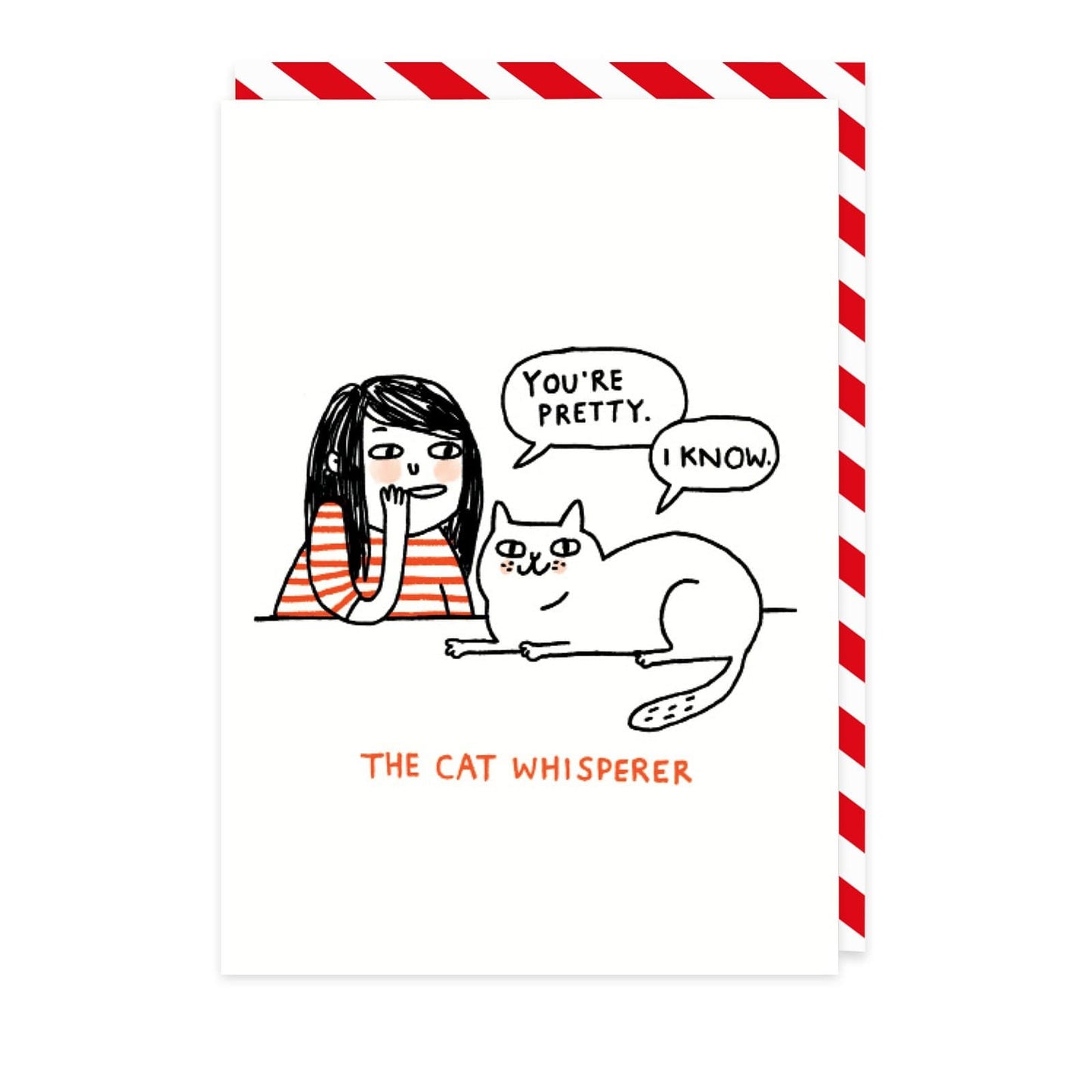 Cat Whisperer Greeting Card