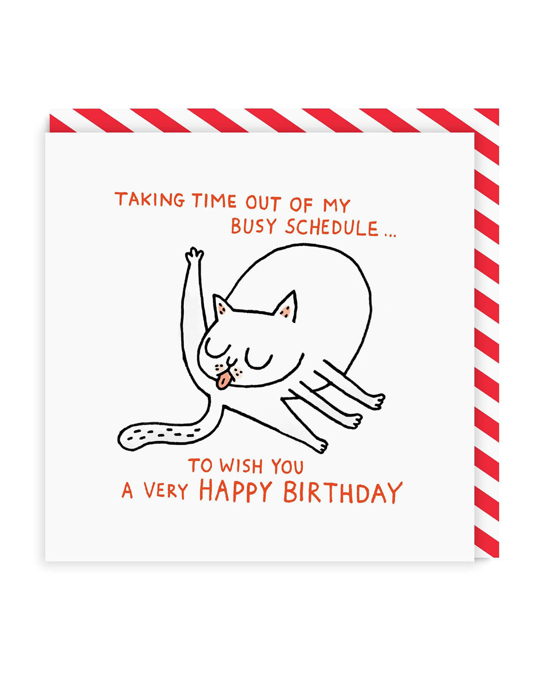 Busy Schedule Square Birthday Greeting Card