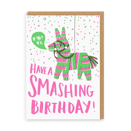 Smashing Pinata Birthday Card