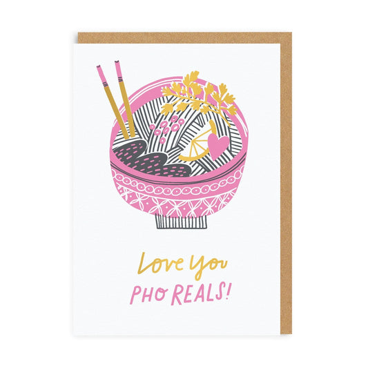 Pho Real Greeting Card