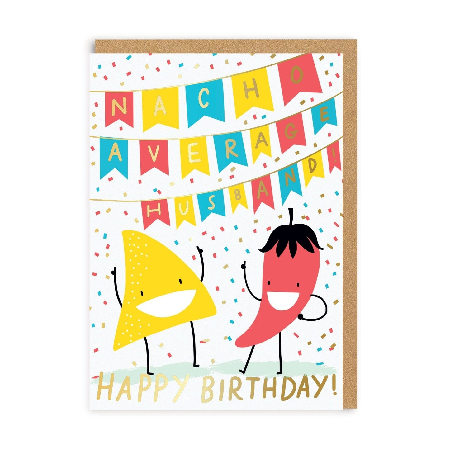 Husband Nacho Birthday Greeting Card