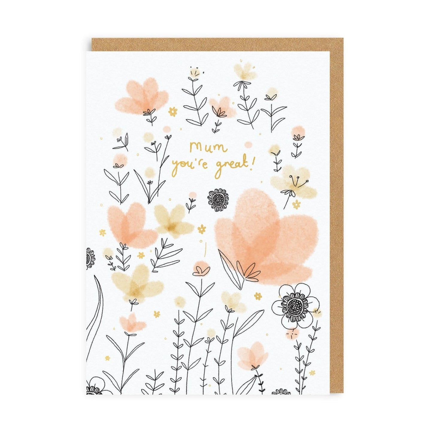 Mum You're Great! Greeting Card