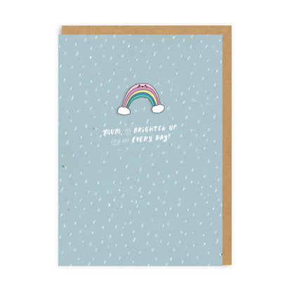 Rainbow Mum Enamel Pin Greeting Card