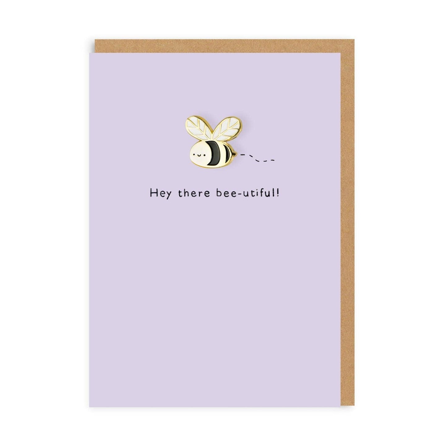 Bumblebee Enamel Pin Greeting Card