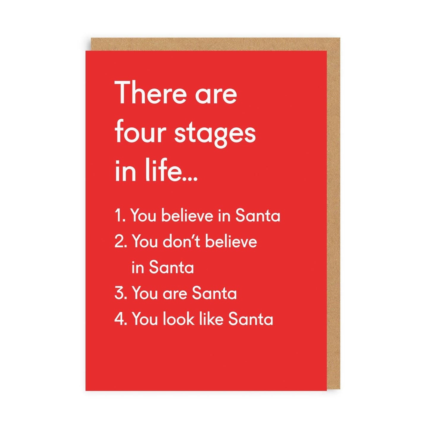 Four Stages In Life Christmas Card