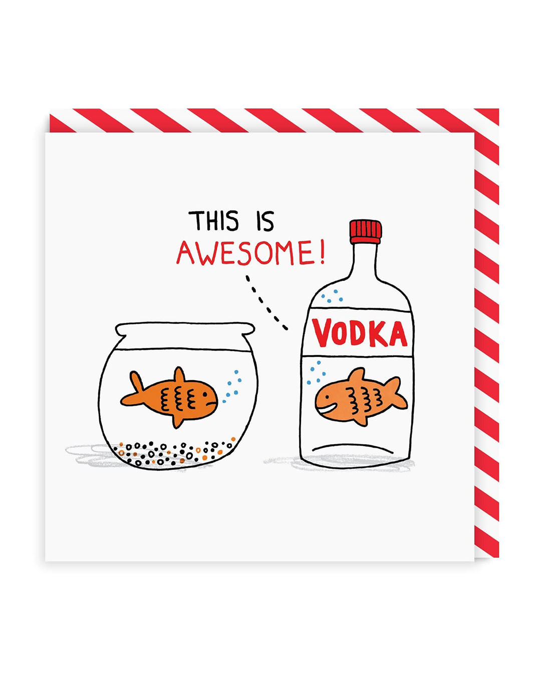 Vodka Goldfish Card